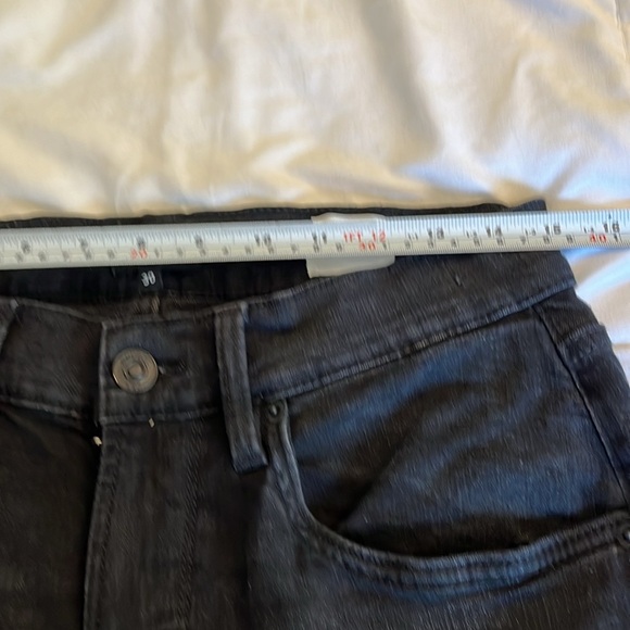Hudson Blake Slim Straight Black Jeans size 30, 32L - Picture 9 of 16